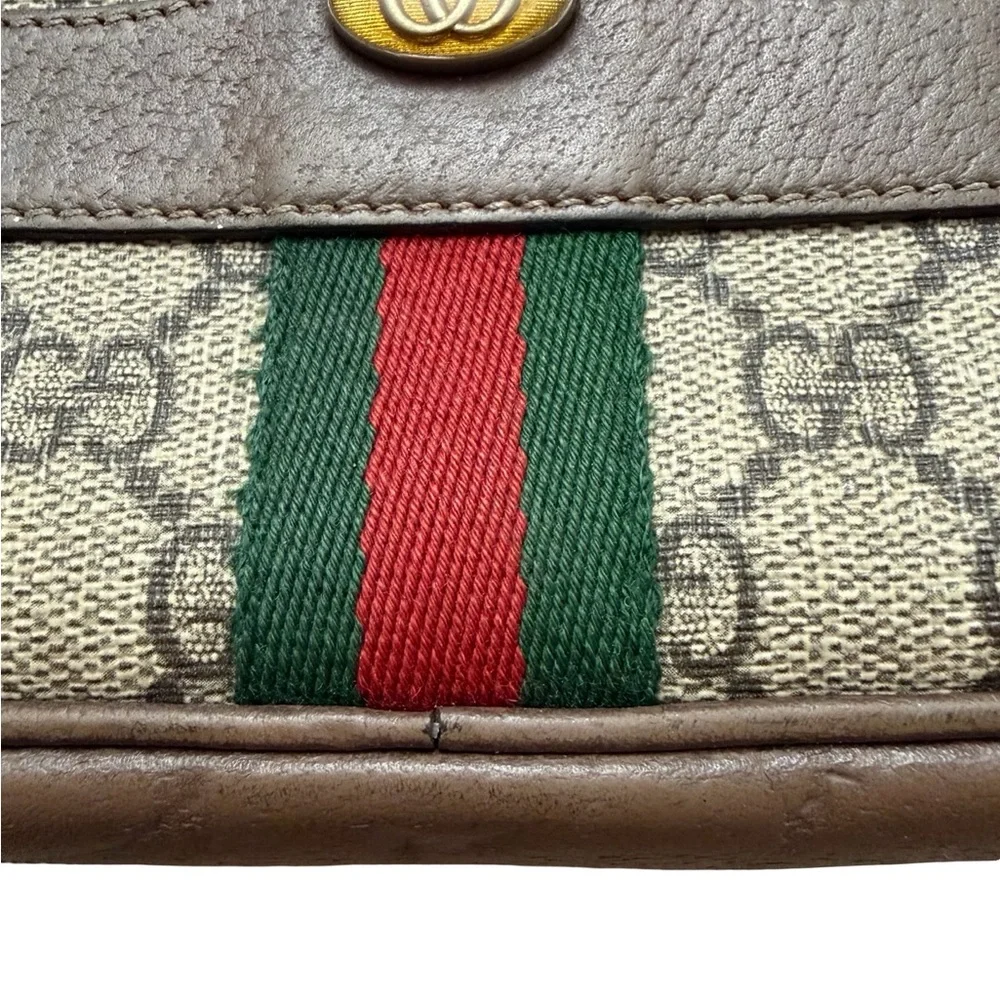 Gucci Mini Supreme Ophidia GG Canvas Crossbody Bag with Web Stripe - Picture 7 of 14